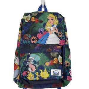 Disney Alice In Wonderland Backpack Womens Floral WondaPop Mad Hatter Teapots